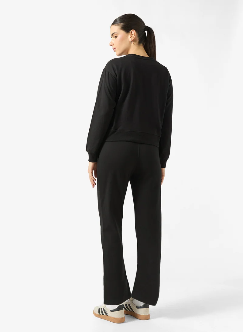 جينجر بيسيكس Crew Neck Sweatshirt & Sweatpant Set
