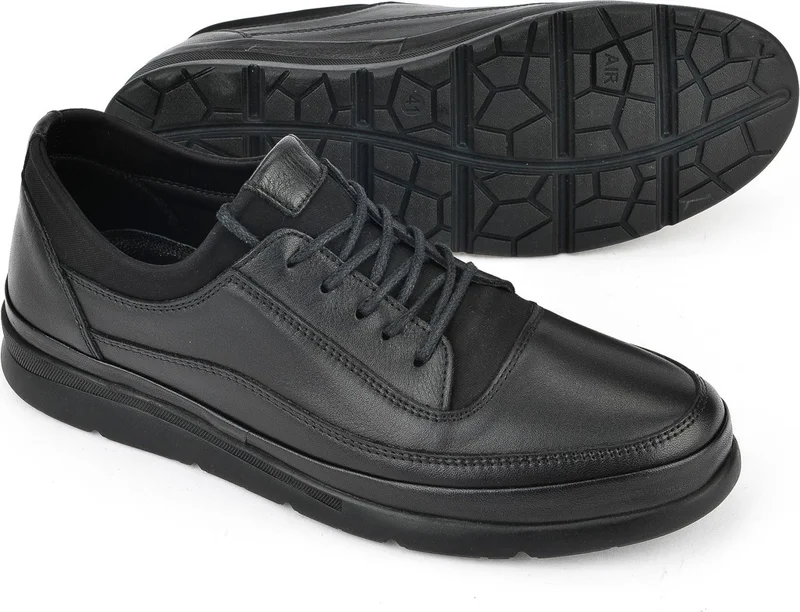 Ziya Men's Leather Shoes 1511002Z655 Black