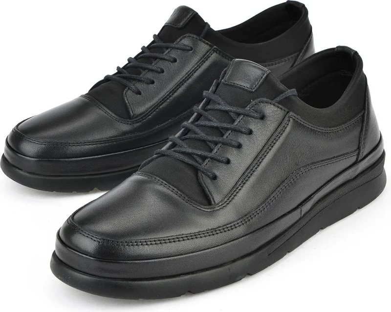 Ziya Men's Leather Shoes 1511002Z655 Black