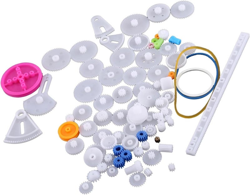 85 Kinds Plastic Gears Pulley Belt Kits For Robot Motor Toy Engineering Model Making - Image 1