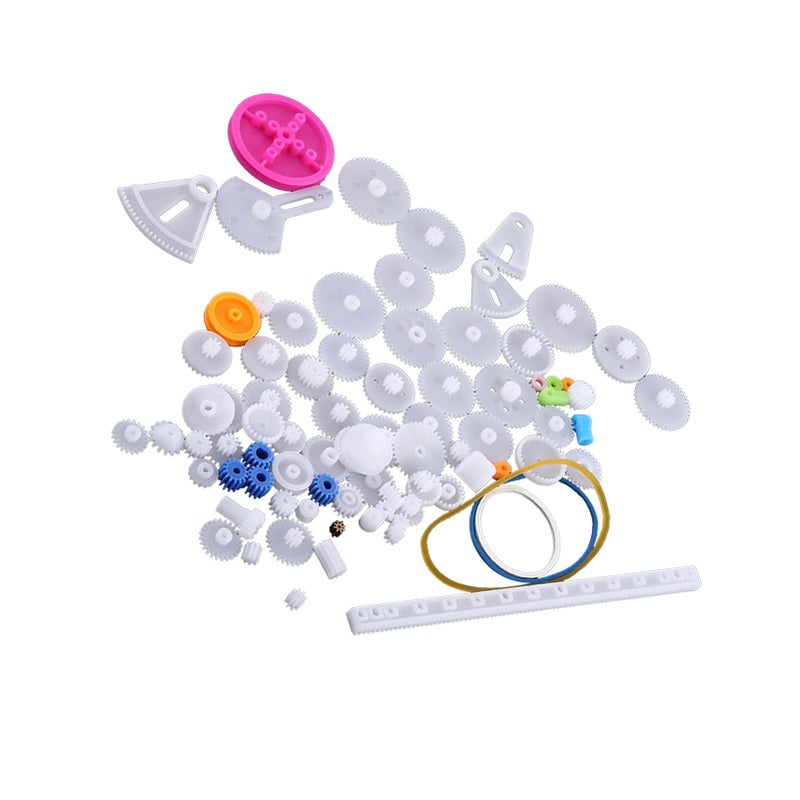 85 Kinds Plastic Gears Pulley Belt Kits For Robot Motor Toy Engineering Model Making - Image 3