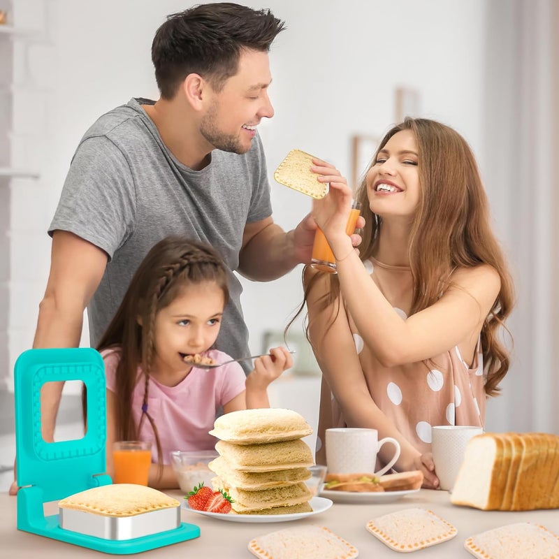 GLSY Metal Sandwich Cutter and Sealer - Round Crustless Sandwich Cutter for Peanut Butter and Jelly‌ Sandwich Maker, PB&J Snacks Party Food Prep - Image 5