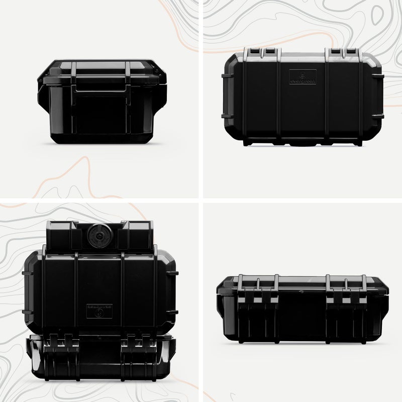 Evergreen 57 Waterproof Dry Box Protective Case - Travel Safe/Mil Spec/USA Made - for Cameras, Phones, Ammo Can, Camping, Hiking, Boating, Water Sports, Knives, & Survival (Black) - Image 2