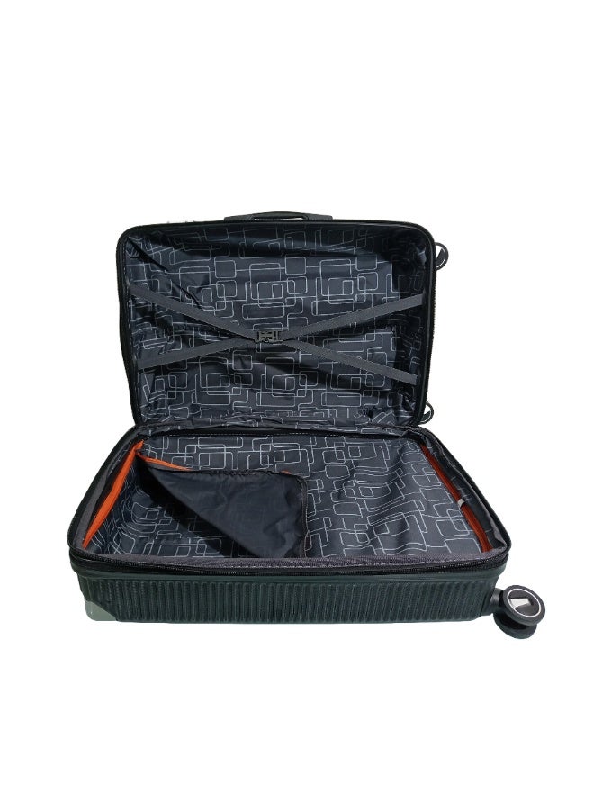 milano Hardside Luggage Trolley Travel Bag 30", Expandable and Lightweight, Modern Design, 360 Degree Spinner Wheels with Combination Lock - Image 3