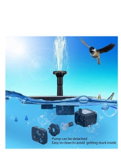واي آند دي Solar Fountain Pump, 1.5W Water with 8 Nozzles, Powered Feature Pump for Pond Garden, Bird Bath, Fish Tank, Pool, Garden Decoration, Outdoor Pool Floating  - Image 5