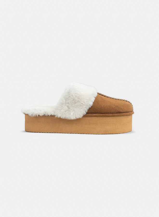 TGS Platform Fur Clogs - Image 1