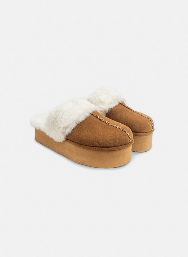 TGS Platform Fur Clogs - Image 3