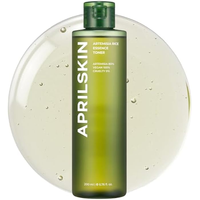 APRILSKIN Artemisia Korean Rice Toner | 100% Korean Mugwort | Hydration Boost Facial Toner | Vegan, Cruelty Free, Low pH, | No sulfates and Artificial Fragrance | Korean Skin Care | 6.76 oz - Image 1