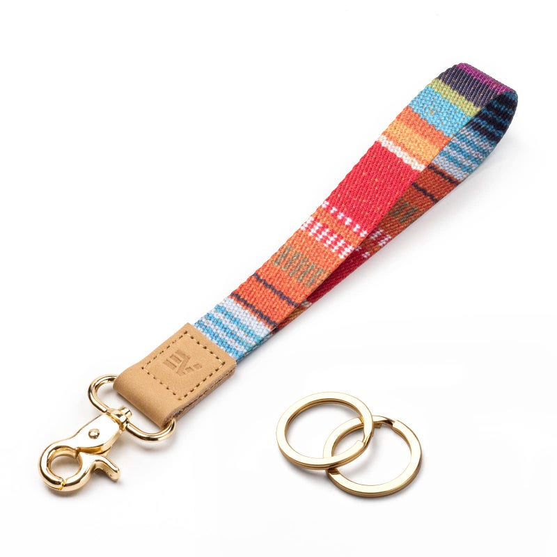 EcoVision Keychain Lanyard for Keys, Wristlet Key Chain for Women, Key Holder Lanyards with 2 keyrings - Image 1