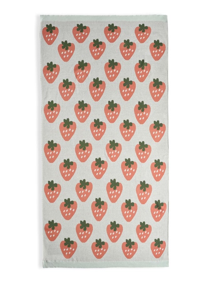 Mi Arcus Fruits Print Premium Cotton Soft Blanket for 2-6 Y, 160x100 CM - Sea Green - Image 5