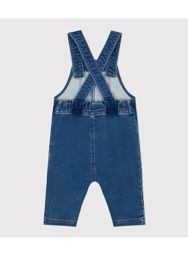 Petit Bateau Babies' Long Denim Dungarees