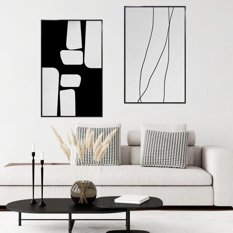 VIOLABBEY 24x36 Poster Frame Set of 5, Black Picture Frames for Wall Mounting Vertically or Horizontally, Gallery Wall Frame - Image 5