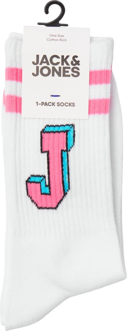 Jack Jones Logo and Striped Single Socks - Single - Image 2