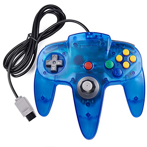 miadore 2 Pack Classic N64 Controllers (Jungle Green/Blue) Bundle with 2 Pack 6FT N64 Controller Extension Cable - Image 3