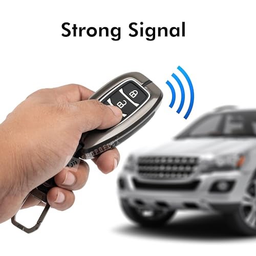 SHOPOFLUX Metal Key Cover Compatible with Hyundai Verna 2024 2023 | i20 Facelift N Line N8 Car 4 button smart key (Metal Black P2) - Image 3
