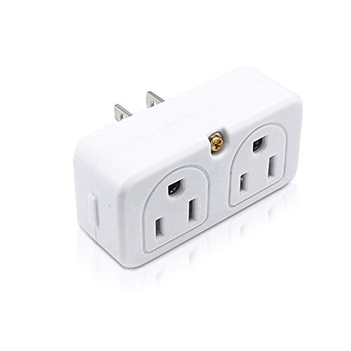SYCON Adapter Outlet Extender, 2-Prong Mini Wall Plug, Multi Outlet Splitter with 4 Outlets - Image 1