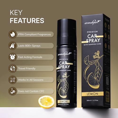 Aromahpure Musk Car Perfume Spray with Hanging Card | 100ml | Long Lasting 800+ Sprays Car Fresheners | IFRA-Compliant Fragrance &Travel Friendly Car Air Freshener| CFC Free & Fast Acting Formula - Image 4