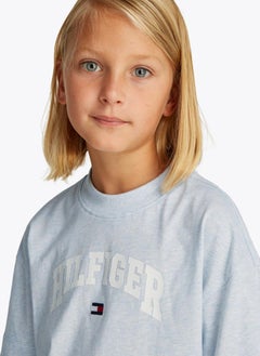 TOMMY HILFIGER Kids Melange Varsity Archive T-Shirt  - Image 3