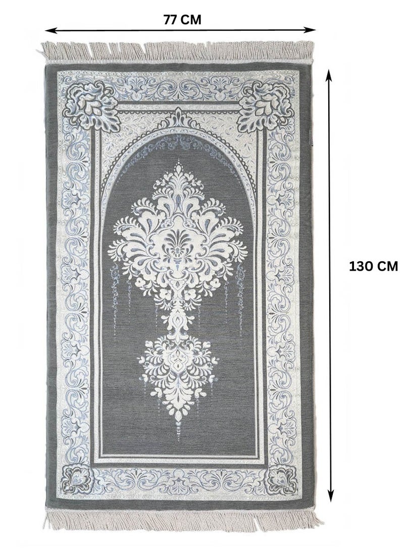 Museum Large Size Memory Foam Prayer Mat. Comfortable Prayer Rug. Elegant Essential Design Sajadah with Foam-Golden 1 - Image 5