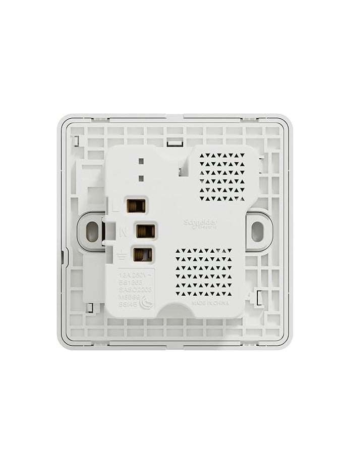 Schneider AvatarOn, 1 Gang, Switched Socket with USB A+C, 13A, White, IP20, USB C, E8315DACUSB_WE - Image 3