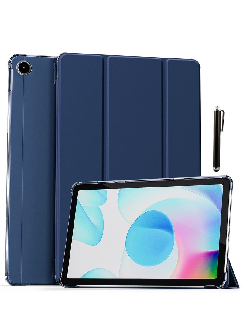 ELTRAZONE Slim Stand Case for iPad Air 13-Inch M2 (2024) – Navy Blue, Smart Shell with Touch ID Support, Auto Wake/Sleep, and Translucent Back - Image 1