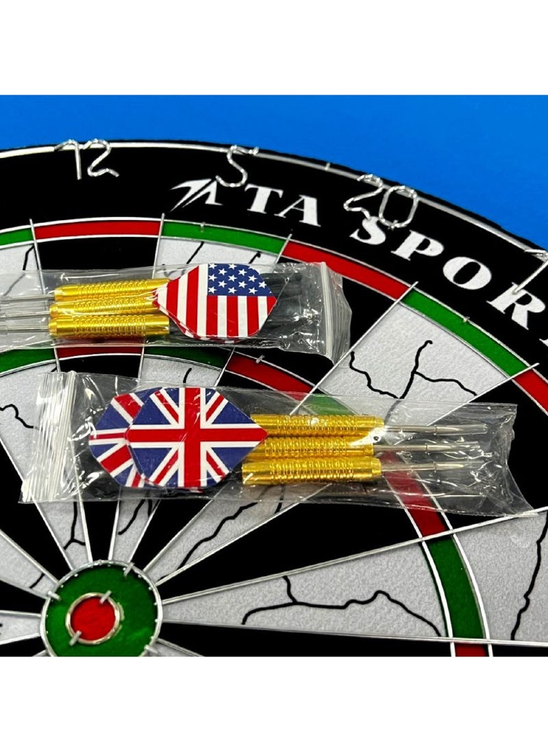 Sport Flocked Dartboard With 2 Sides Game