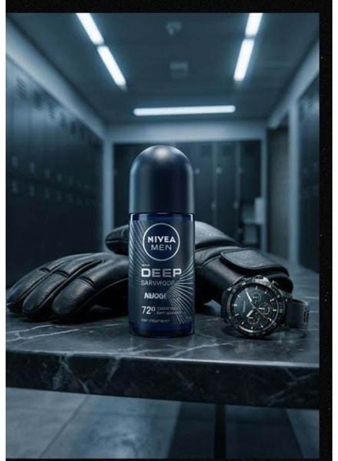 Nivea Deodorant Roll On Deep Dark Wood Maxx Roll on 50 Ml (Packaging may vary) - Image 2