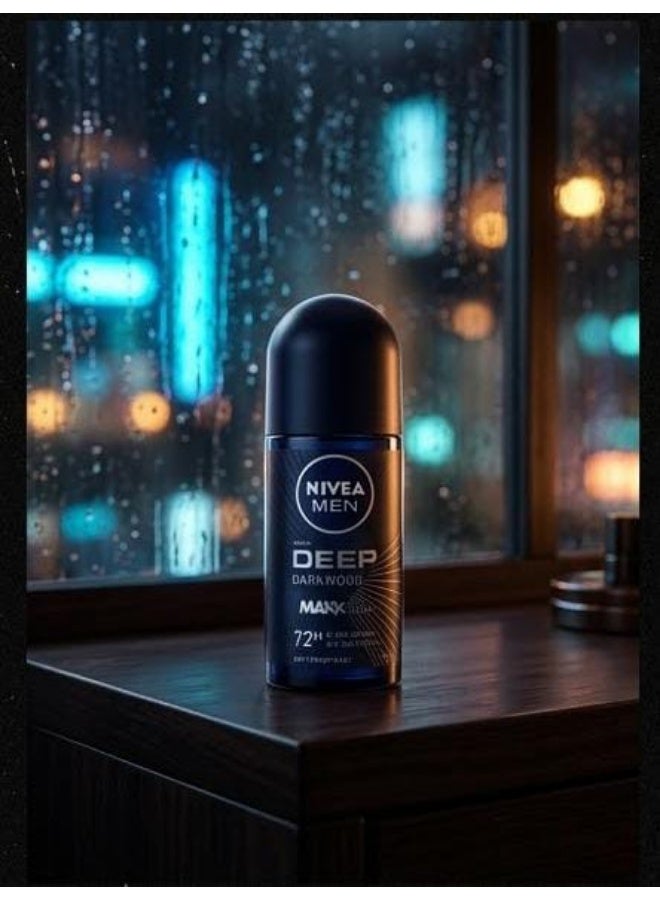 Nivea Deodorant Roll On Deep Dark Wood Maxx Roll on 50 Ml (Packaging may vary) - Image 4
