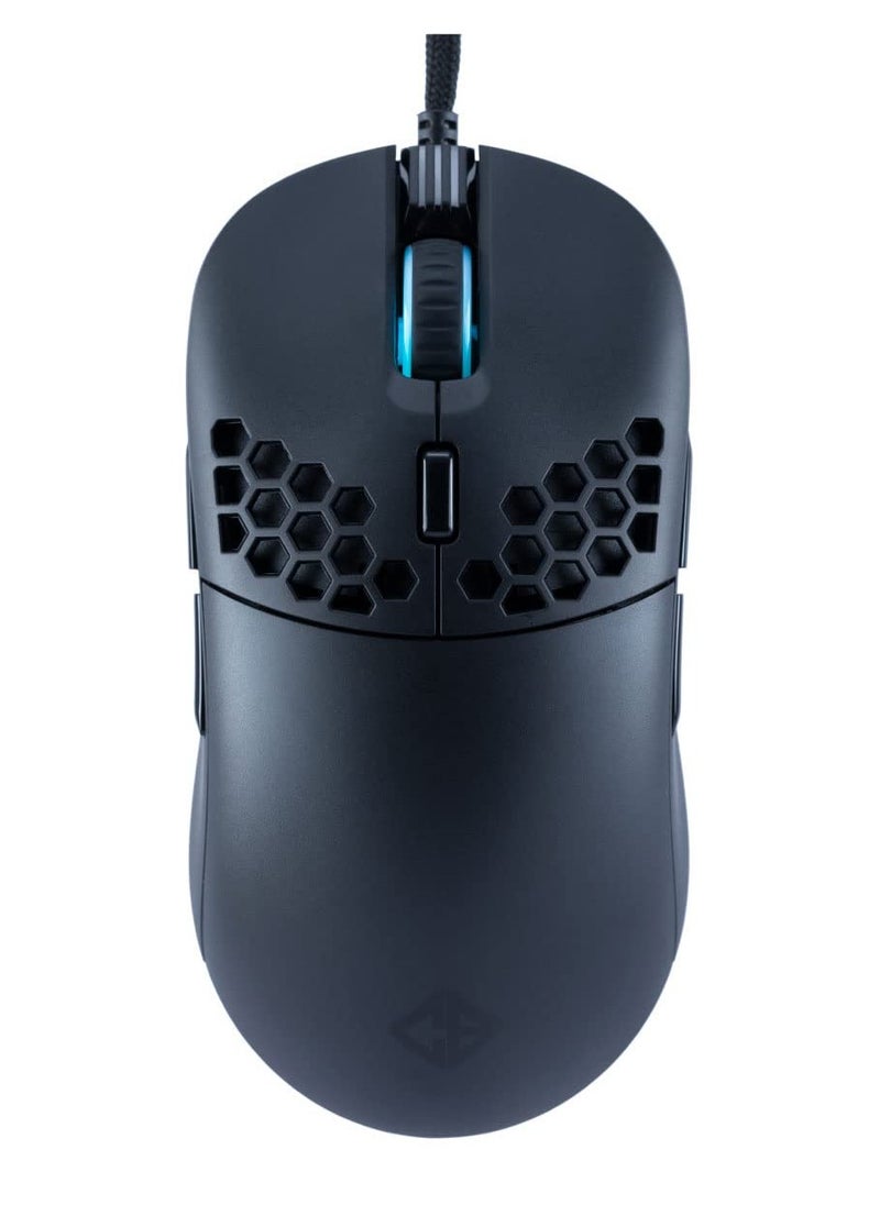 Cosmic Byte - Kilonova 3325IC RGB Wired Gaming Mouse with Pixart 3325 Sensor, Ultra Lightweight 73grams, Adjustable Weights, Paracord Cable, Replaceable Top Cover and Side Buttons (Black) - Image 1