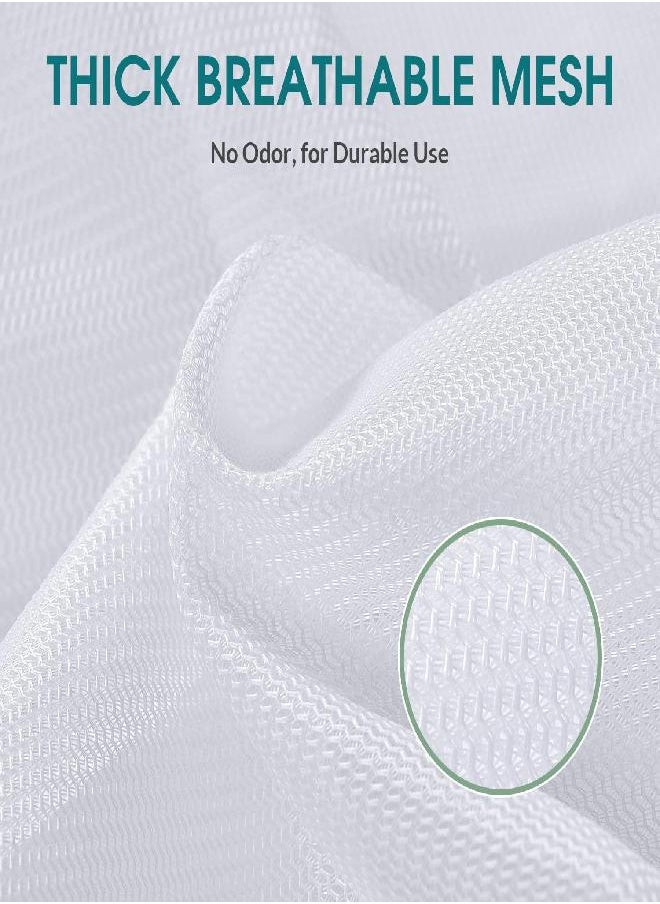 OTraki OTraki Mesh Laundry Bags 2 Pack 20 x 24 inch Drawstring Laundry Bags Mesh Wash Bags for Delicates Heavy Duty Dirty Clothes Washing Net Bag for Travel Dorm College Apartment Cloths Toys Storage White  - Image 2