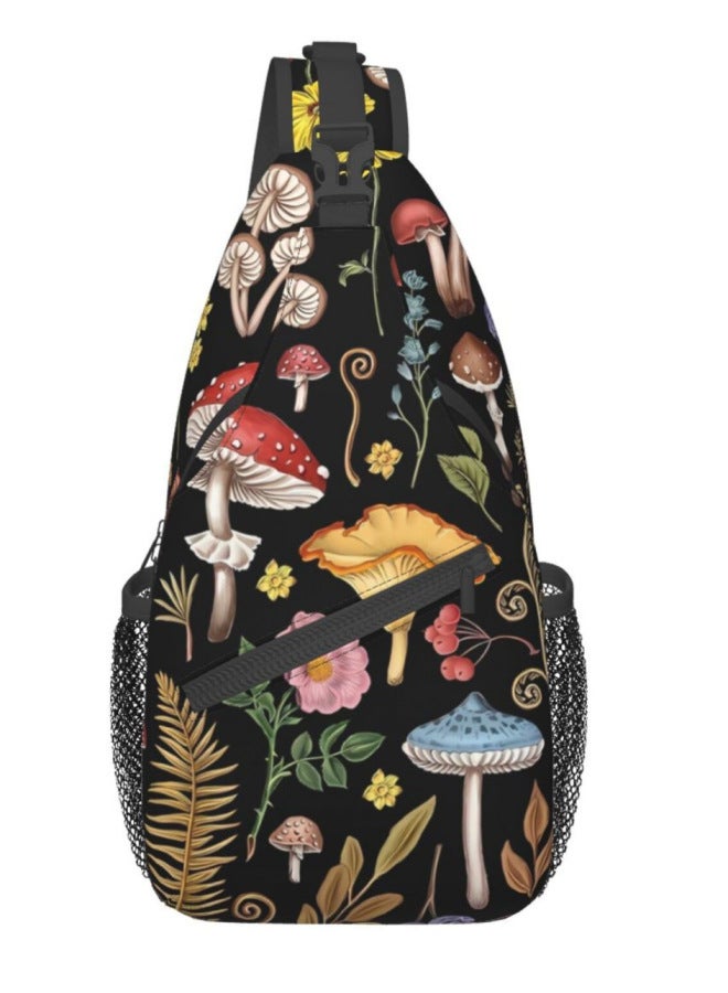 كرة القدم حقيبة الصدر كرة السلة الرجبي البيسبول الرياضة الفطر أقحوان الفتيان والفتيات الكبار حقيبة الكتف رسول اللون: الفطر C - Image 1