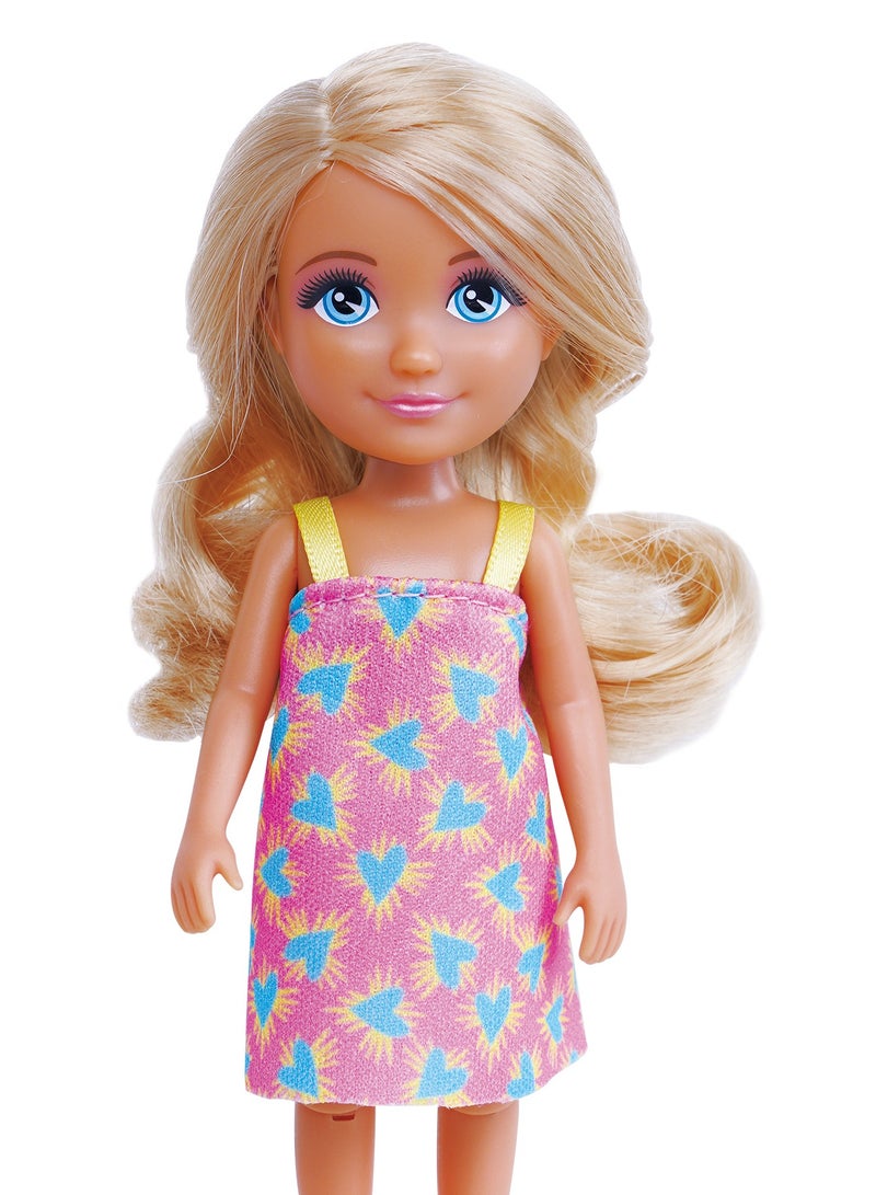 Lulu Doll with Bathing Pet Dot & Color Change – 5 Inch Pet Care Series with Puppy, Bathtub and Bath Accessories | Girls Toys 3+ - Image 3