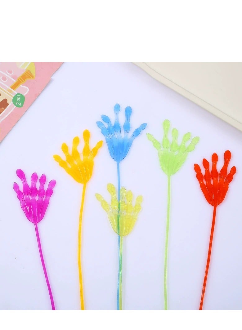 10 Pcs Sticky Hands for Kids,Sticky Hands Party Favors, Party Table Favor, Party Favor Set for Kids, Holiday Traditions, Extreme Stretch Fidget, Fun Fidget Toys for Kids - Image 2