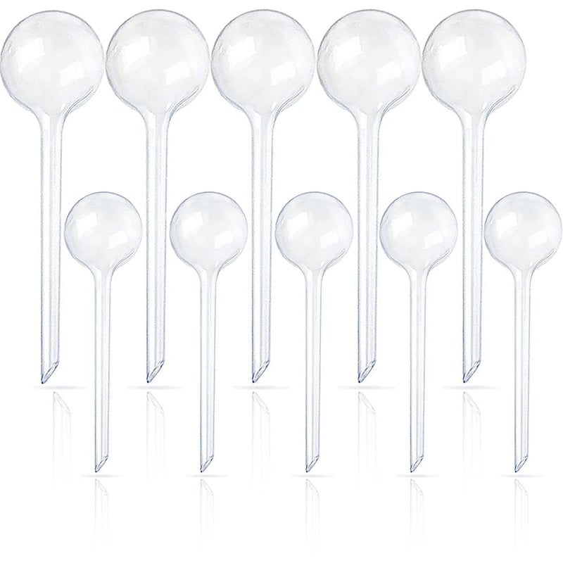 Pynqdfu 10 Pcs Clear Plant Watering Globes,Plastic Self-Watering Bulbs,Flower Automatic Watering Device,Garden Waterer for Plant Indoor Outdoor - Image 1