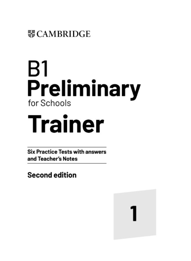 كتاب B1 Preliminary for Schools Trainer 1 - الإصدار الثاني - Image 2