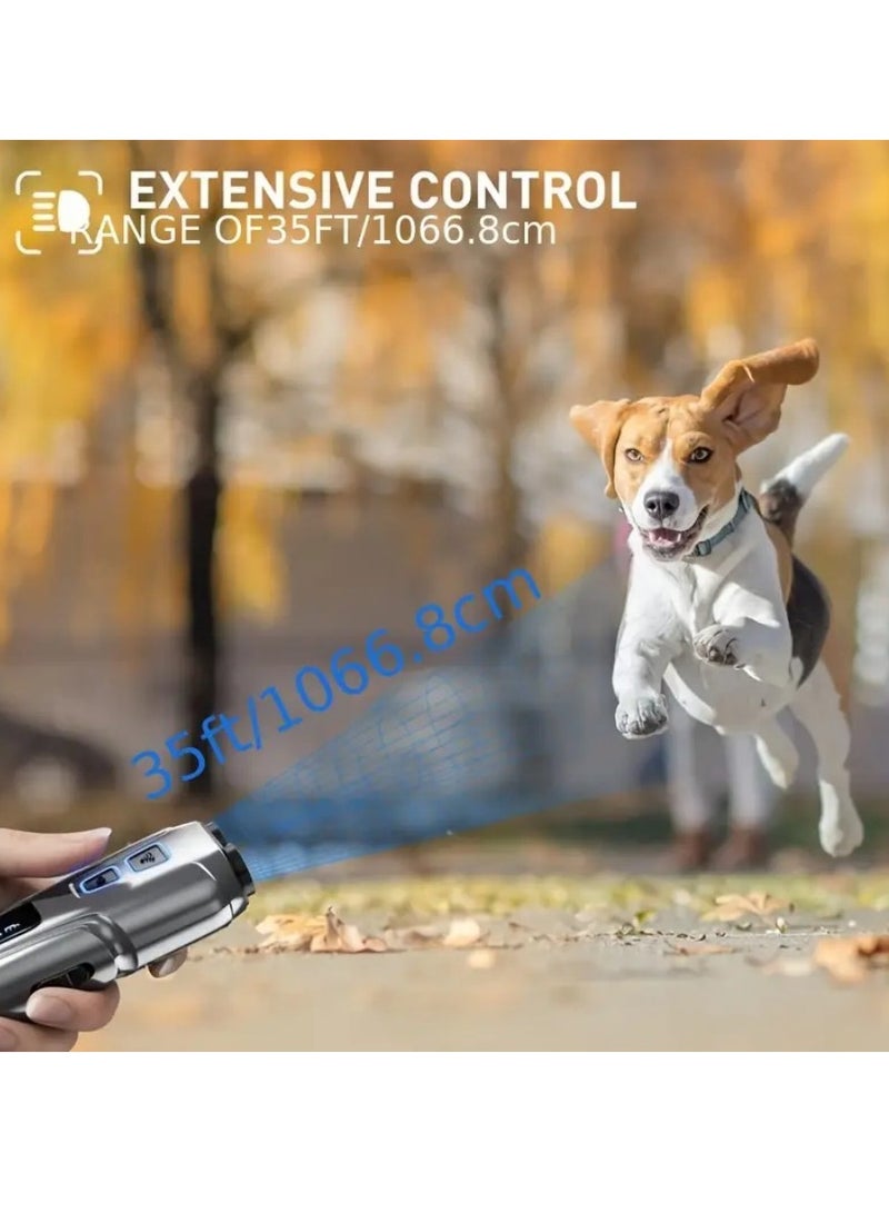 NIBEMINENT Ultrasonic Dog Repeller Deterrent Device Anti Barking Stop Control Bark Training High Power Dog Repellent With LED Flashlight  - Image 5