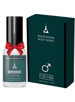 VIROCHEMISTRY Pheromones to Attract Women for Men (Warrior) Body Spray - Bold, Extra Strength Human Pheromones Fragrance Body Spray - 50ml (Human Grade Pheromones to Attract Women)  - Image 1