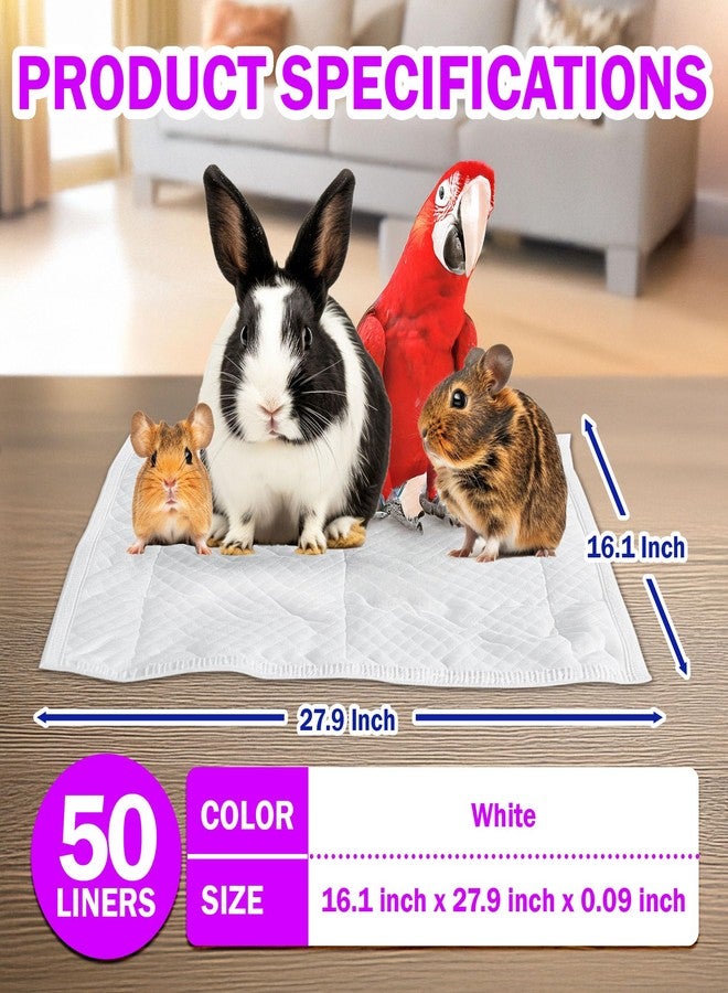 Hashi HA SHI Absorbent Bird Cage Liner - 27.9 x 16.1 Inches, 50 Pads, Disposable, Durable 5-Layer, Leak-Proof, Quick-Drying, Odor-Free for Parrots, Parakeets, Budgies, Canaries, Cockatoos - Image 2