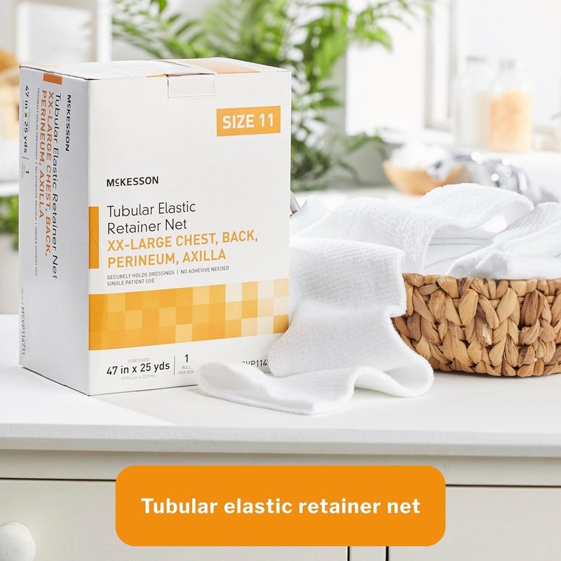 McKesson Tubular Bandage Elastic Dressing Retainers  Secondary Wound Dressing Size 11 47 in x 25 yd 1 Count 1 Pack - Image 3