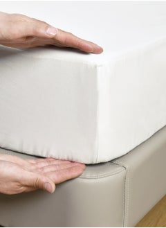 Master Home Textile Cotton Fitted Sheet Set, 100% Cotton, 200 TC, 3 Pieces King Size with 35 cm Deep Pocket  - Image 5