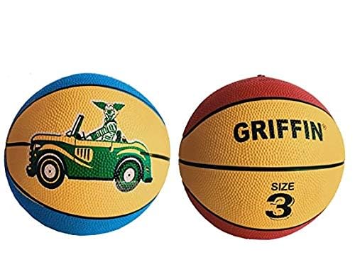 Griffin Multicolor Basketball Pack of 2, Junior Size 3 Combo - Image 2