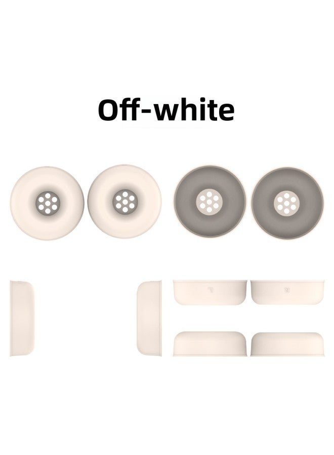 Suitable For JBL Tune 520BT Headset Bluetooth Headset Earmuffs Silicone Protective Cover Dustproof Soft Case Replacement-Color:Off-white-Model:T25  - Image 1