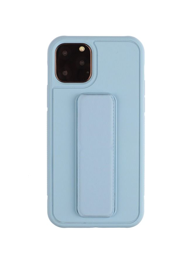 Shockproof PC TPU Protective Back Cover with Wristband Holder For Apple iPhone 12 Pro Max Light Blue - Image 2