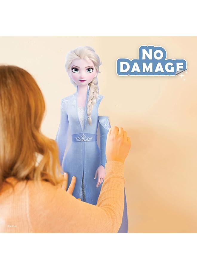 راكسوم ملصقات حائط ديزني فروزن 2 - ملصق حائط فروزن إلسا مع تفاعل الواقع المعزز ثلاثي الأبعاد - ديكور غرفة نوم فروزن للفتيات - Image 4