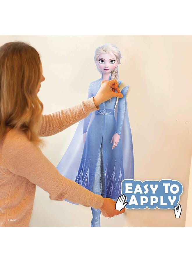 راكسوم ملصقات حائط ديزني فروزن 2 - ملصق حائط فروزن إلسا مع تفاعل الواقع المعزز ثلاثي الأبعاد - ديكور غرفة نوم فروزن للفتيات - Image 3
