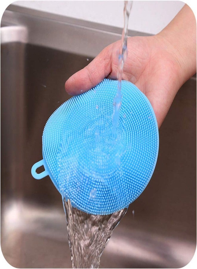 SOLEGLOW Silicone Dishwashing Sponge - Soft Antibacterial Kitchen Scrubber | Reusable, Non-Scratch Cleaning Brush for Dishes, Pots, Pans & Surfaces (Pack of 12) - Image 4