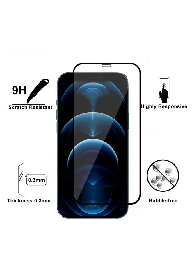 PROVENGE مجموعة من 3 واقيات شاشة من Provenge مصممة لهاتف iPhone 12 Pro، مقاومة للخدش ومضادة لبصمات الأصابع وصلابة 9H، زجاج مقسى شفاف عالي الدقة يوفر حماية خالية من الغبار تعمل باللمس - Image 2