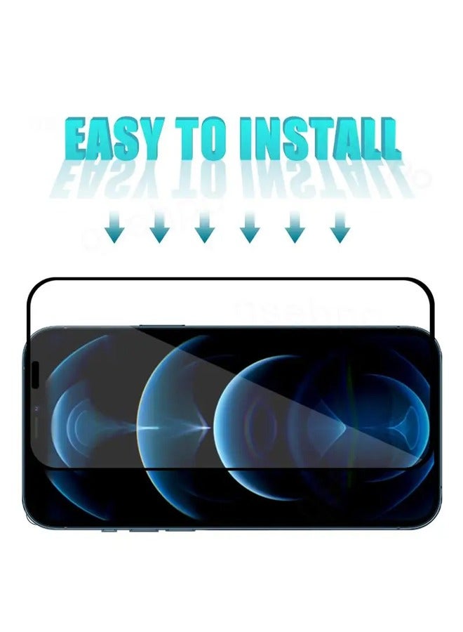 PROVENGE مجموعة من 3 واقيات شاشة من Provenge مصممة لهاتف iPhone 12 Pro، مقاومة للخدش ومضادة لبصمات الأصابع وصلابة 9H، زجاج مقسى شفاف عالي الدقة يوفر حماية خالية من الغبار تعمل باللمس - Image 5