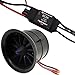 Flycolor طائرة نفاثة FLYCOLOR EDF 70mm 3400KV 4S RC مع مروحة قنطرية 12 شفرة ومحرك بدون فرش مع ESC 80A36S تم اختبار توازنها - Image 3