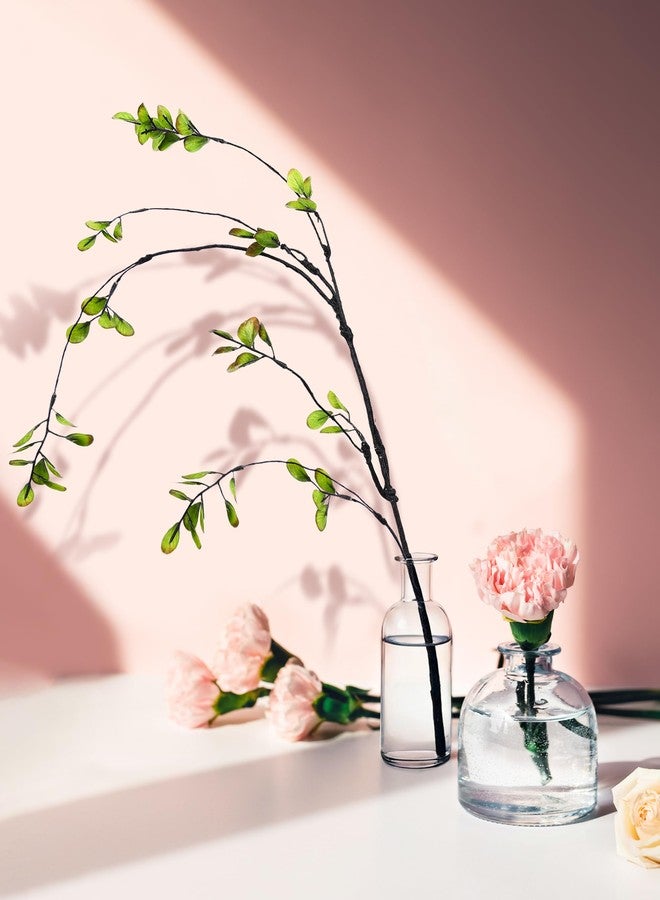 AUSTOR 3 Packs Artificial Ficus Branches Faux Eucalyptus Stems, 47.2'' Tall Green Stems Realistic Ficus Twig for Vase Filler Home Wedding Office Decor - Image 4